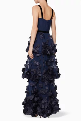 Marchesa notte sleeveless tulle gown outlet