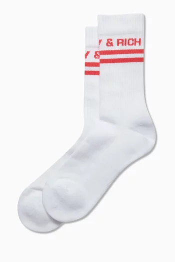 Bold Logo Socks in Cotton
