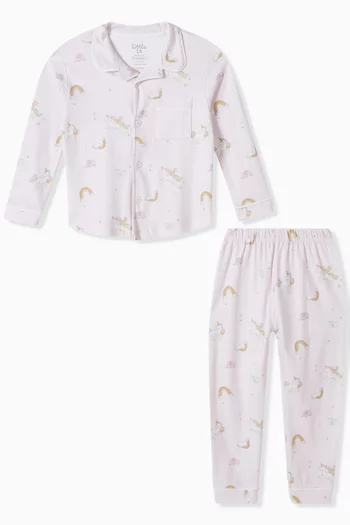 Unicorn Pyjama Set in Organic Cotton