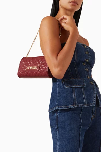 Small Shoulder Bag in Quilted Leather