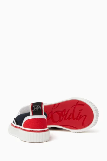 Pedrito Boat Crest Slip-on Sneakers in Cotton