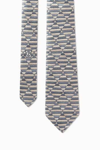 ربطة عنق منسوجة من الجاكار حرير