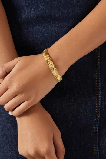 Coeur en Fête Bracelet in 24kt Gold-plated Brass