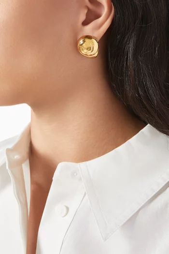 Odyssey Stud Earrings in 18kt Gold-plating