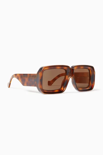 نظارة شمسية إيبيزا بإطار مربع أسيتات لويفي × بولا