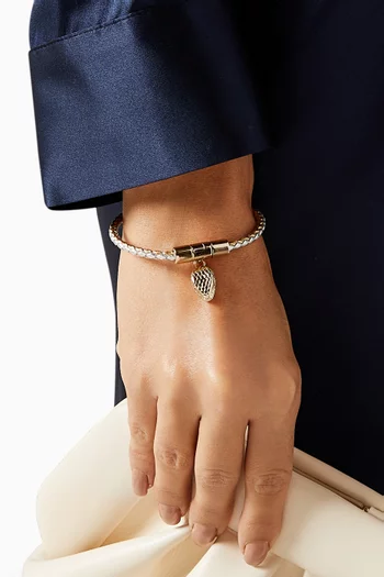 Serpenti Forever Bracelet in Braided Leather