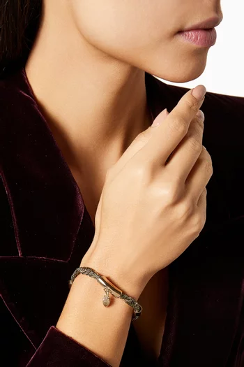 Serpenti Forever Bracelet in Torchon & Gold-plated Brass
