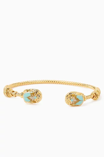 Duality Scaramouche Cuff Bracelet in Gold-plated Brass