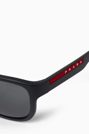 Squared Sunglasses in Acetate   