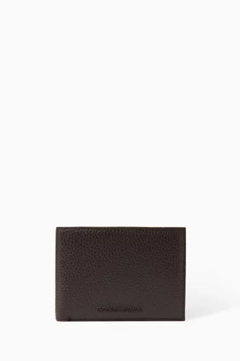 Logo Wallet & Keyring Gift Set in Leather