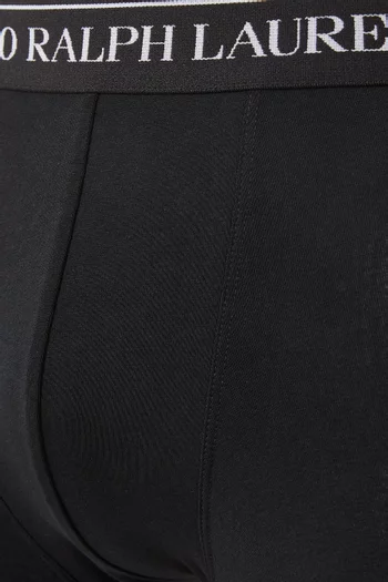Classic Logo Trunks in Stretch Cotton, Set of 3