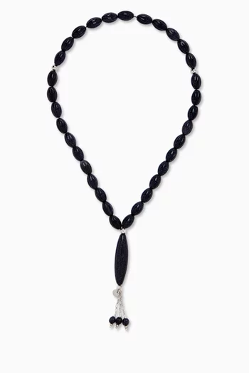Scalloped Worry Beads in Goldstone