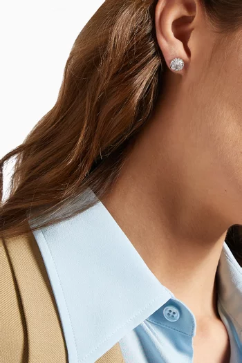 That Sparkle Round Earrings in Metal 