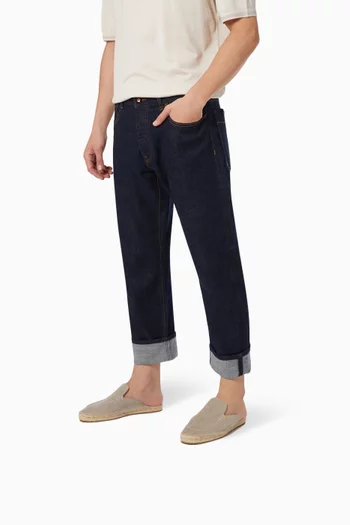 Traveler Loafer Mules in Suede   