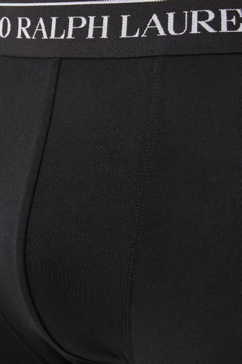 Classic Logo Trunks in Stretch Cotton, Set of 5