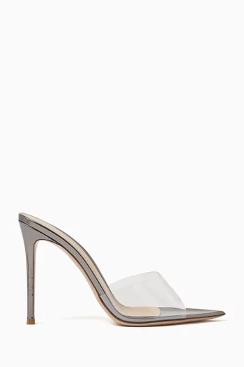 Elle 105 Mule Sandals in Metallic Leather