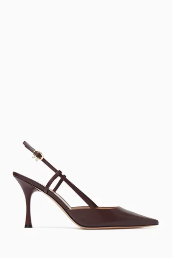 Ascent 85 Slingback Pumps in Leather