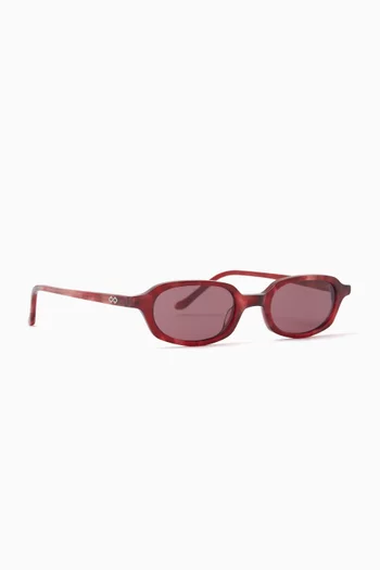 Carolyn Sunglasses in Metal & Acetate