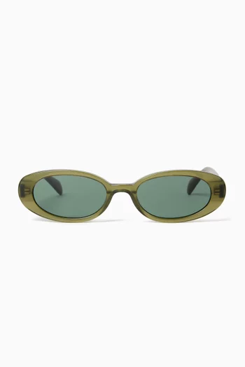 Olivia Oval Sunglasses in Acetate
