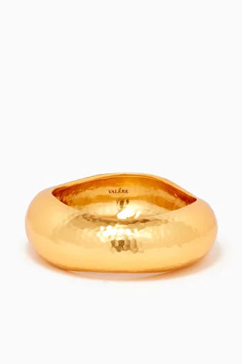 Large Sienna Bangle in 24kt Gold-plated Brass