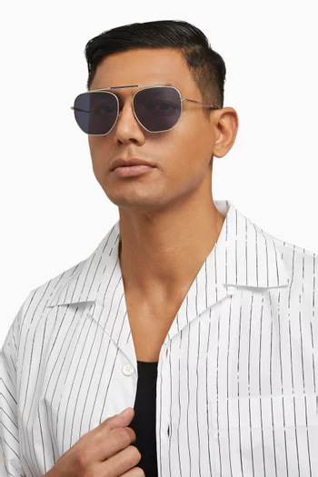 The Boiler Sunglasses in Metal