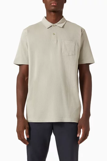 Riviera Polo Shirt in Cotton Mesh