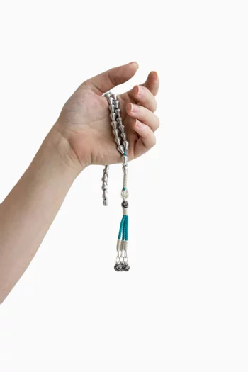 Small Aluminum Masbaha Prayer Beads