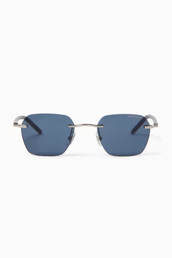 Square Sunglasses in Metal