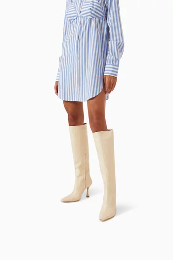 Cami Knee Length Boots in Leather