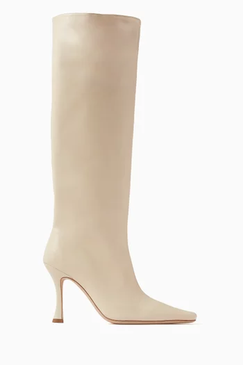 Cami Knee Length Boots in Leather