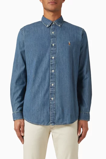 Pony Shirt in Denim