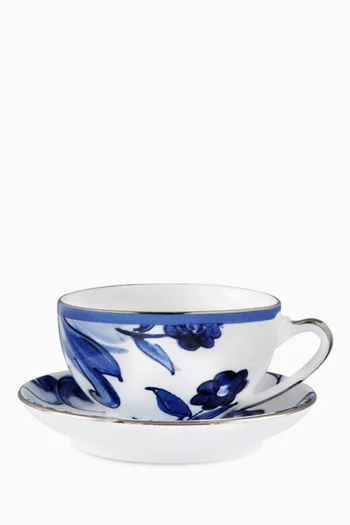 Blu Mediterraneo Fiore Piccolo Tea Set in Porcelain