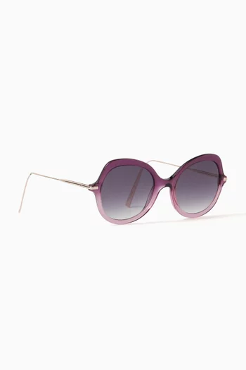 Dauphine Round Sunglasses in Acetate