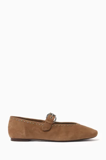 Bethany Ballet Flats in Suede