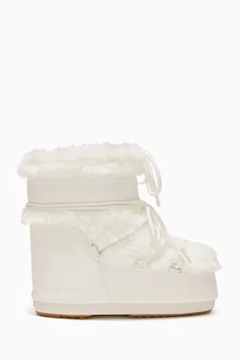 Icon Low Boots in Faux-fur
