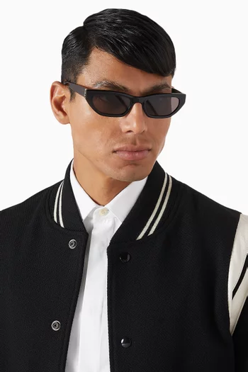 Monogram Rectangle Sunglasses in Recycled Acetate