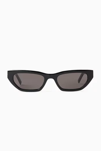 Monogram Rectangle Sunglasses in Recycled Acetate