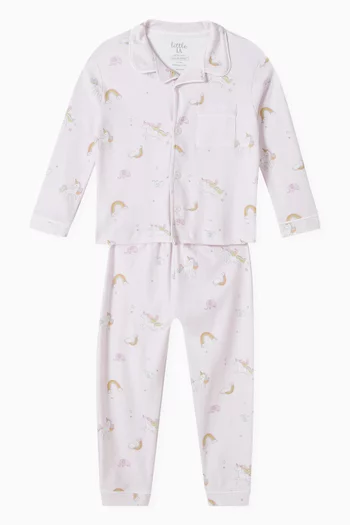 Unicorn Pyjama Set in Organic Cotton