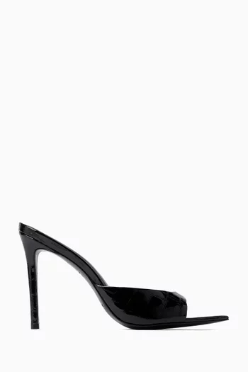 Brea 100 Mules in Croc-patent Leather