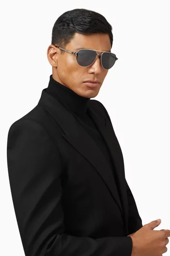 Aviator Sunglasses in Metal