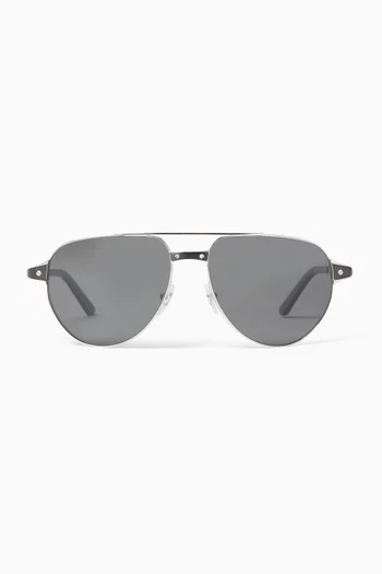 Aviator Sunglasses in Metal