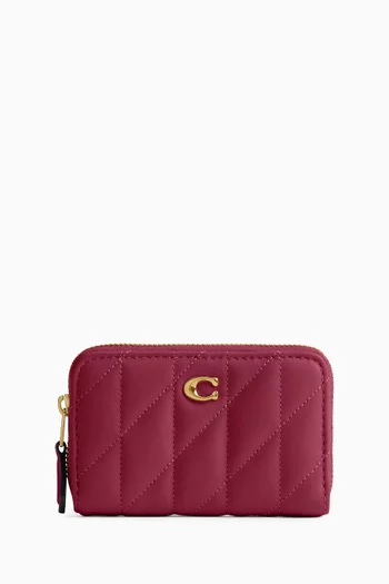 Card Case in Quilted Nappa Leather