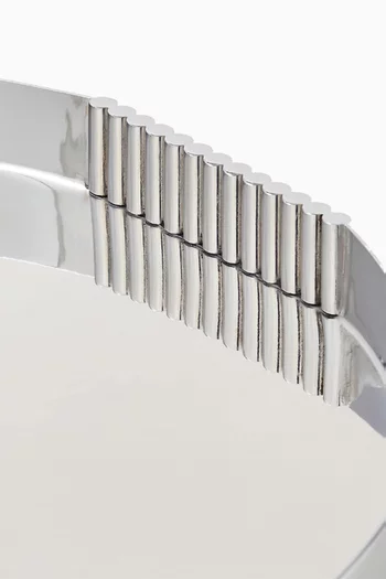 Thorpe Round Tray in Stainless Steel