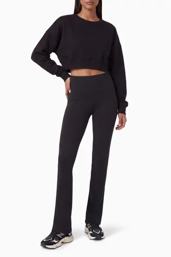 Noah Crop Sweatshirt in Fleece