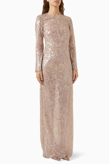 Lore Gown in Polvere Sequin