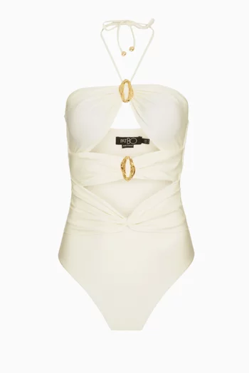 Piscina Cutout One-piece Swimsuit in Lycra