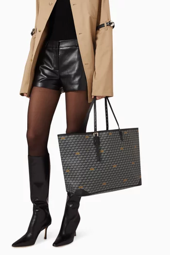 Daily Battle 41 Tote Bag in Canvas & Leather