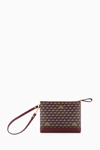Zip Pochette in Scale Canvas