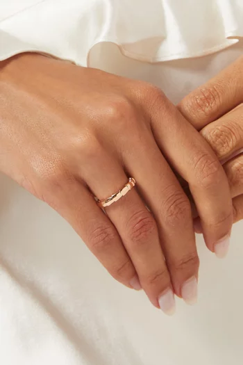 Serpenti Viper Ring in 18kt Rose Gold