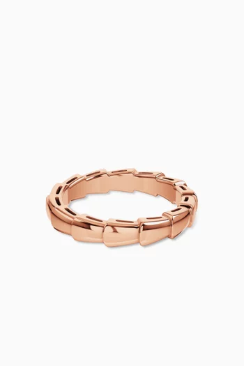 Serpenti Viper Ring in 18kt Rose Gold